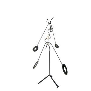 Brutalist Kinetic Sculpture Mod 22.5 in Balancing Man Midcentury Modern 1960